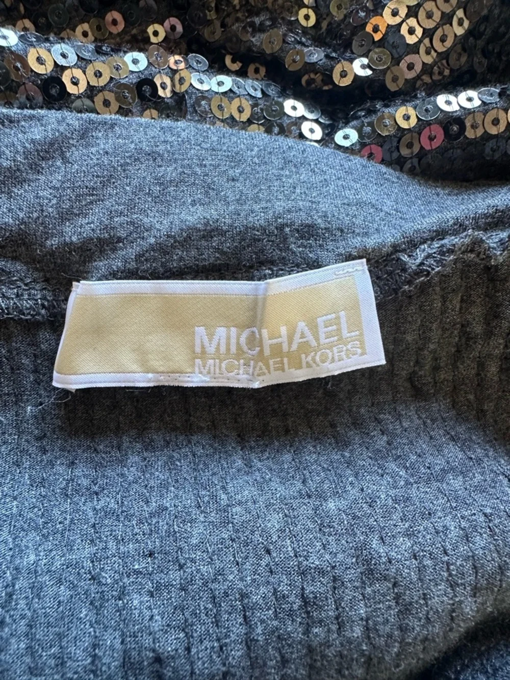 Michael Kors Silver Sequin Maxi Skirt Size S/M